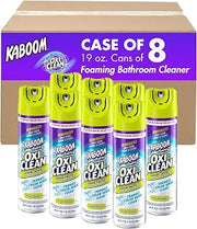 Kaboom 5703700071CT Foamtastic Bathroom Cleaner, Fresh Scent, 19 oz Spray Can, 8/Carton