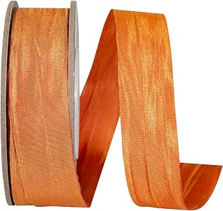 Reliant Ribbon Ribbon - Crinkle Iridescence, Ginger, 7/8 Inch, 25 Yards