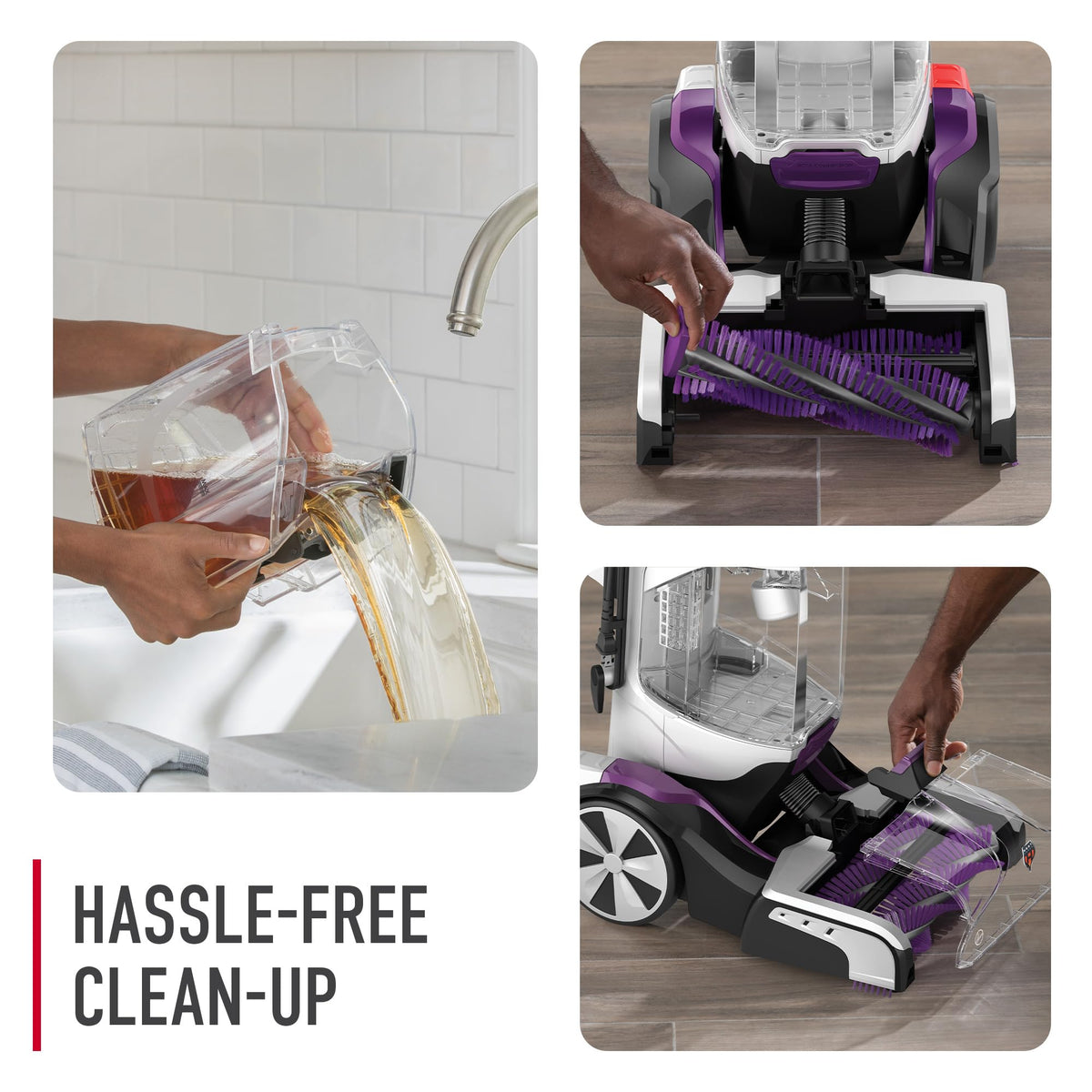 SmartWash Pet Automatic Carpet Cleaner Machine with Spot Chaser Wand by Hoover – FH53000PC, 0.5 gallons, Purple, Model FH53000PC