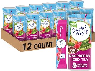 Crystal Light Powdered Drink Mix, 72 Pitcher Pkts, Raspberry Iced Tea