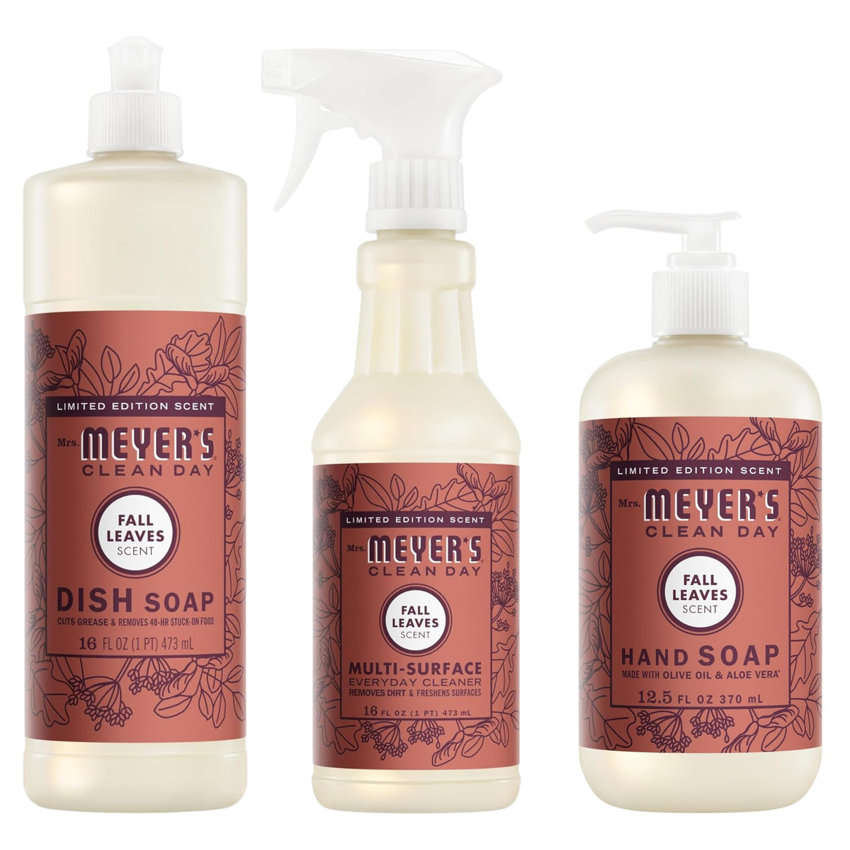 Mrs. MEYER'S Fall Leaves / 44.5 Fl Oz (Pack of 1) / 1 Dish Soap