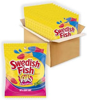 Swedish Fish Tails 2 Flavors in 1 Soft & Chewy Gummy Candy, Bulk Candy, 12 - 3.6 oz Bags
