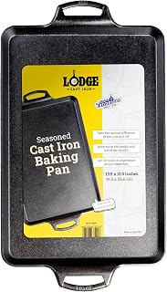 Lodge Pre-Seasoned Cast Iron Baking Pan, Rectangular, 15.5 x 10.5 Inches