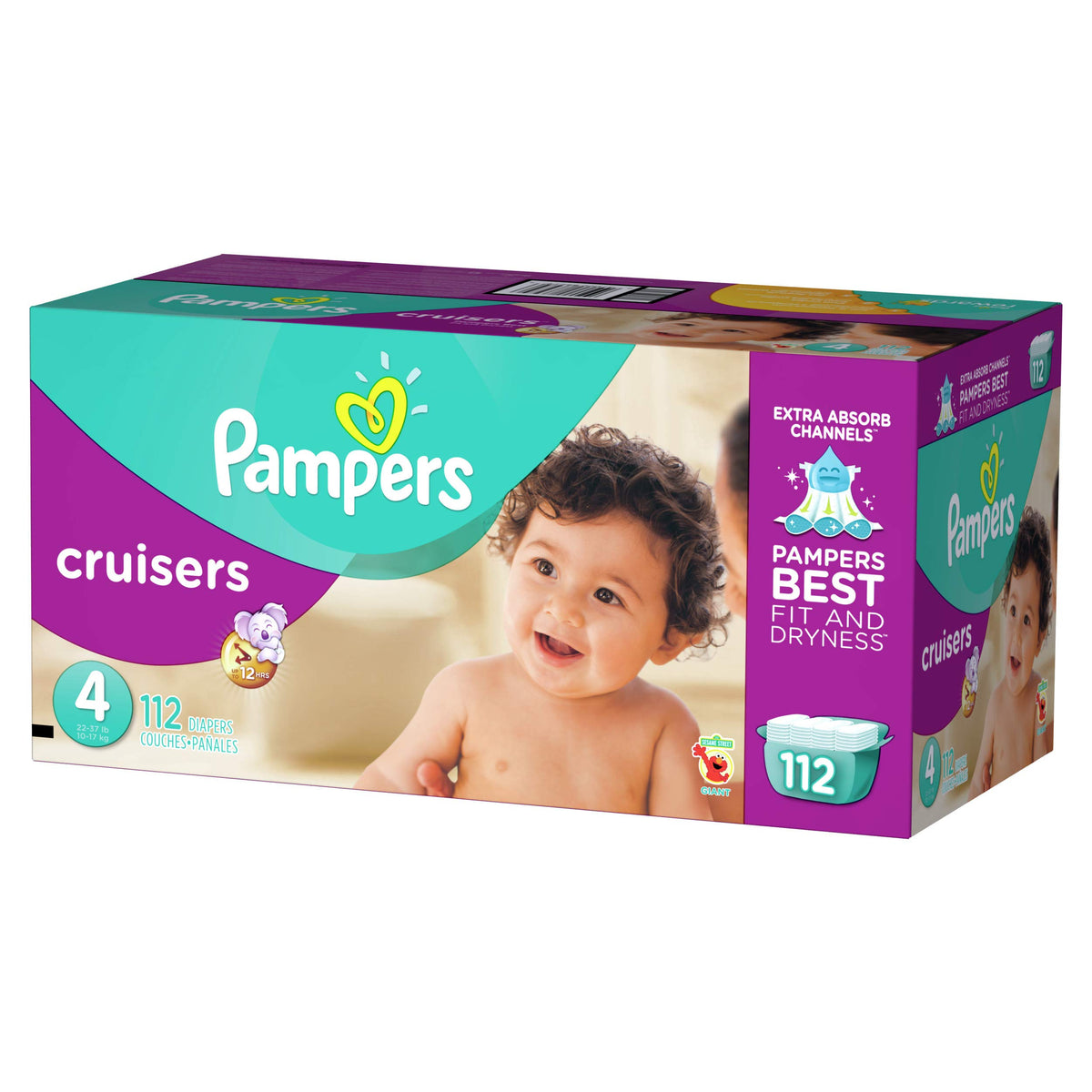 Cruisers Diapers - Size 4-112 ct by Pampers – Size 4 (112 Count), Multicolor, Model 10037000862809