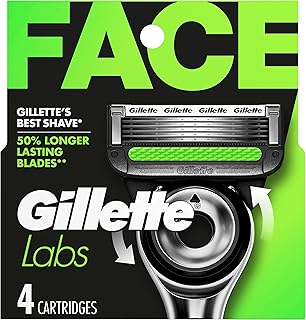Gillette Labs Razor Blade Shaving Refills for Men, 4 count