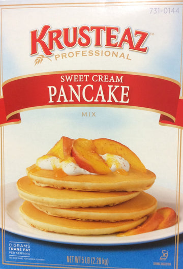SWEET CREAM PANCAKE Mix 5lbs. (2-Pack) Restaurant Quality by Krusteaz – 80 Ounce (Pack of 2), Pack of 2, Model 731-0144