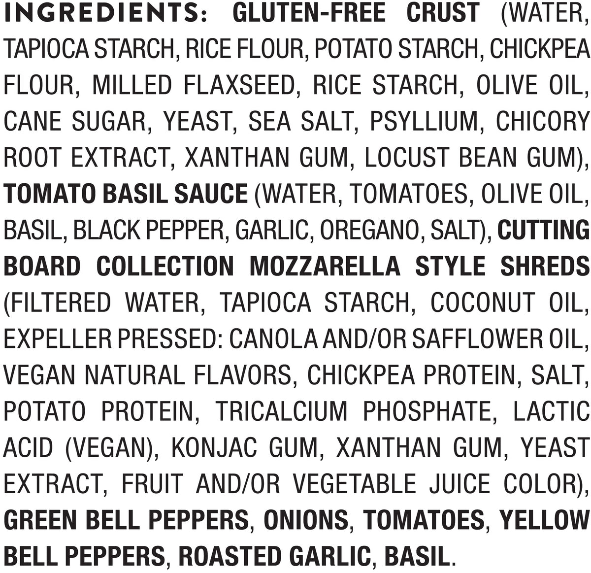 Daiya Fire Roasted Vegetable / Vegetable Vegetable