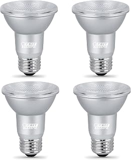 Feit Electric PAR20 LED Spotlight Bulbs, 50W Eq, Daylight, 4 Pack