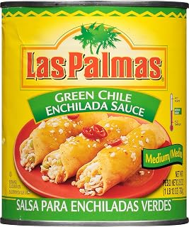 Las Palmas Green Chile Enchilada Sauce, Medium, 28 Ounce