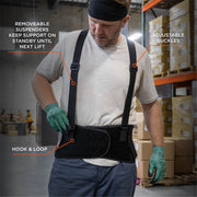 Ergodyne Black / Large (Pack of 1) / Elastic Back Support Brace Back Braces