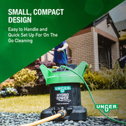 Commercial HydroPower Ultra DI Tank - Pure Water for Professional Window Cleaners - Includes Deionization Resin by UNGER – Resin, Black/Green, Model UHP01