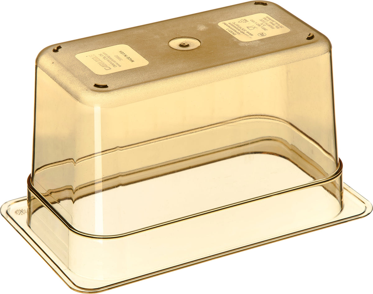 Carlisle FoodService Products Fourth Size 1 pack / Amber / 6" Deep Storage & Transport