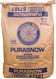 General Mills GM - 51061 Pure as Snow Cake Flour 50 lbs.