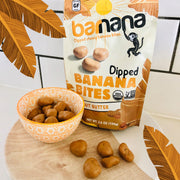 Organic Chewy Dipped Banana Bites by Barnana – 3.5 Ounce (Pack of 12), Peanut Butter, Pack of 12