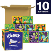 Kleenex White / 80 Count (Pack of 10) / 1 Paper & Plastic