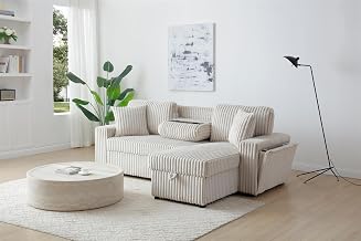 Glory Furniture Connie G00407-SCH Sofa Bed Chaise Ivory