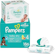 Diapers Size by Pampers – Combo 7, Paraben Free, Latex Free, Chlorine Free, White