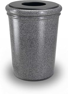 Commercial Zone 50 Gallon Waste Container, Concrete, PepperStone