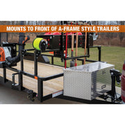 Buyers Products Diamond Tread Aluminum Trailer Tongue Tool Box by Buyers Products Company – 14.8 x 14.4 x 33.4, 40.5 liters, Aluminum, Diamond Tread Aluminum, Model 1701380