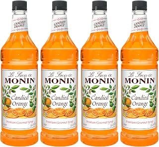Monin Candied Orange, 48-Ounce Packages (Pack of 4)
