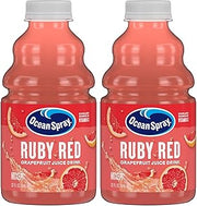 Ocean Spray Ruby Red Grapefruit Juice Drink, 32 Fl Oz Bottle (Pack of 2)