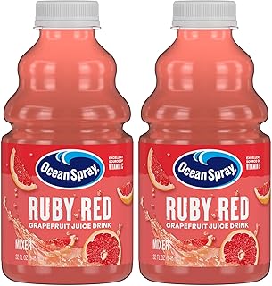 Ocean Spray Ruby Red Grapefruit Juice Drink, 32 Fl Oz Bottle (Pack of 2)