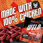 WILD Frank's RedHot Mini Chicken Stick Bites - (8 Count) 4 oz by Jack Link's – 4 Ounce (Pack of 8), Pack of 8, Model 10000044471