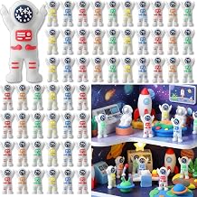 100 Pcs Mini Astronaut Figurines for Kids Spaceman Toy, Multicolor