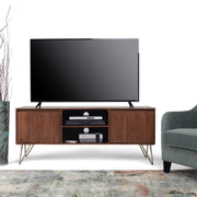 SIMPLIHOME Umber Brown / 60 inch / Rectangle Television Stands & Entertainment Centers