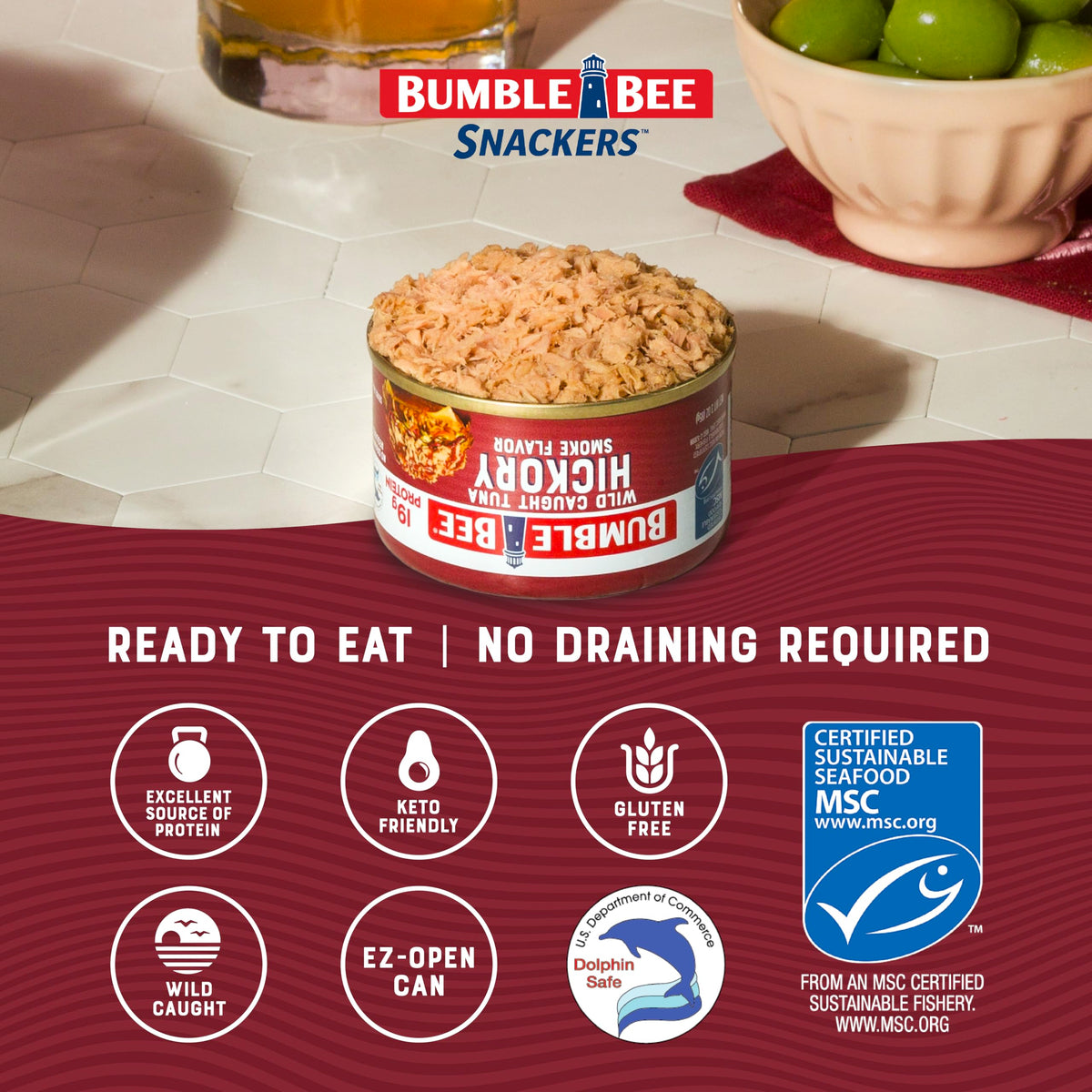 Bumble Bee Hickory Smoke / 3 Ounce (Pack of 1) / 1 Tuna Fish