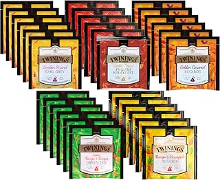 Twinings Discovery Collection Large Leaf Pyramid Tea Bags, 30 Count