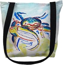 Betsy Drake TY1013M 16 x 16 in. Colorful Fiddler Crab Tote Bag - Medium