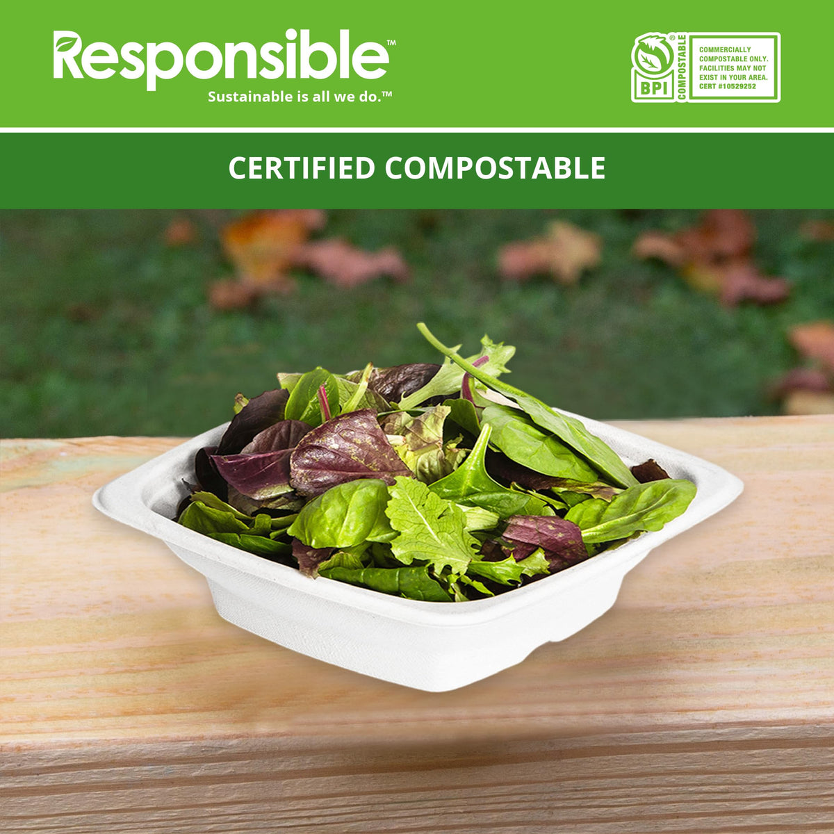 Responsible Products 16 oz (50 Count) / Classic White / Casual Bowls