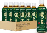 ITO EN Oi Ocha Unsweetened Bold Green Tea, 16.9 Fluid Ounce (Pack of 12), Unsweetened, Low Calorie