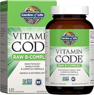 Garden of Life Vitamin Code Raw B-Complex, 120 Vegan Capsules