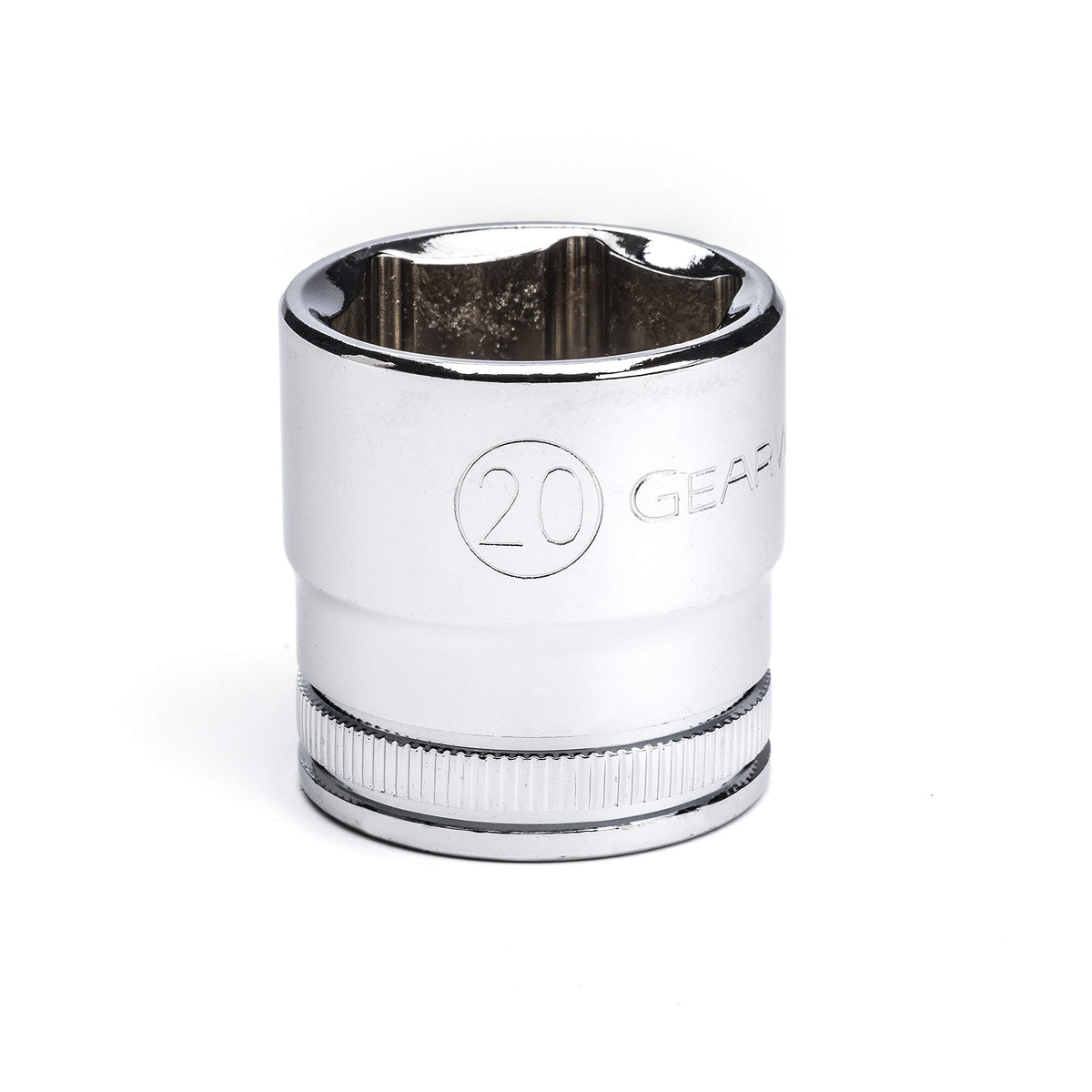 3/8" Drive 6 Pt. Standard Socket by GEARWRENCH – 20mm, Alloy Steel, Chrome, Model 80330