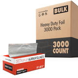 9' Ultra Heavy Duty Pop Up Deli Aluminum Foil by Stock Your Home – 3000 Count, Aluminum, Silver, Pack of 3000, Model SYH-1781-Case