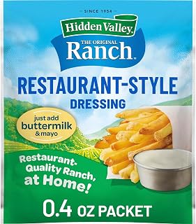 Hidden Valley Original Ranch Restaurant Style Dressing Recipe Mix, 0.4 Ounce (Package May Vary) (Pack of 5)