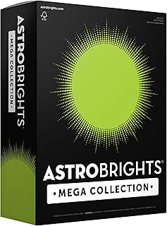 Astrobrights Mega Collection, Colored Paper, Bright Green, 625 Sheets, 24 lb/89 gsm, 8.5" x 11" - MORE SHEETS! (91622)
