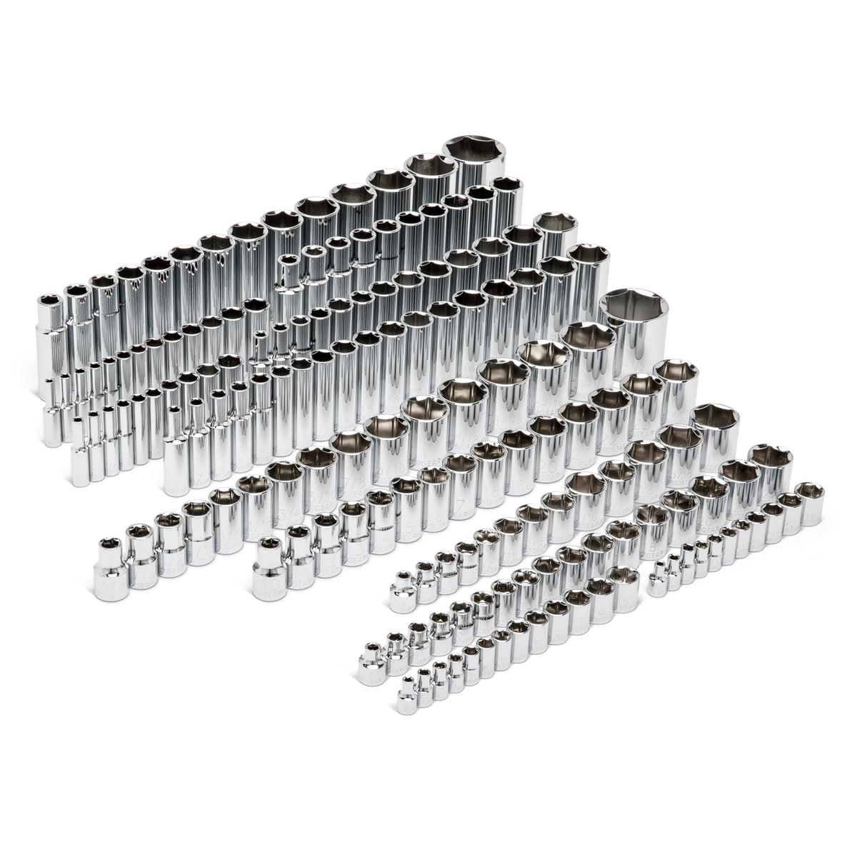 GEARWRENCH 163 Piece Set / Large / Solid Black Drive Socket Sets