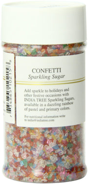 Rainbow Sparkling Sugar by India Tree – 3.5 Ounce (Pack of 6), Rainbow, Pack of 6, Model 10215