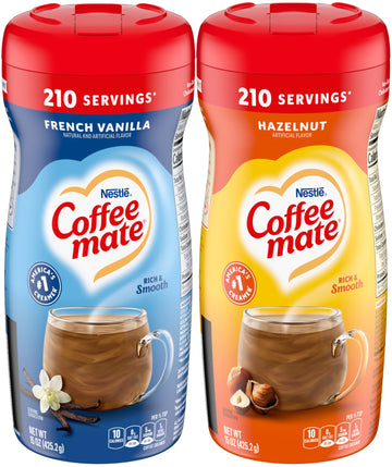 French Vanilla by Coffee Mate – 15 Ounce (Pack of 2), Pack of 2, Model COFFEEMATE-PwdFRENCH/HAZELNUT-15Oz-2Pack