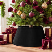 Skylety Velvet Tree Collar, 24 Inch Diameter, Black