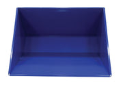 Steel Heavy Duty Self Dumping Hopper 3 Cubic Yard 6000 Lb. Capacity Blue by Vestil – 81.19"W x 51.63"H, Alloy Steel, Blue, Model D-300-HD