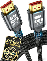 10K 8K HDMI 2.1 Cable by Green Jiss – 0.5M 1.5FT, Copper, Grey, Model Cable-RH596389285