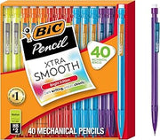 BIC Xtra Smooth Bright Edition Mechanical Pencils, 0.7 mm Medium Point, Bulk School Supplies for Students and Teachers, 40-Count Pack
