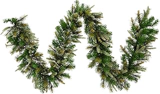 Vickerman 9' Cashmere Pine Artificial Christmas Garland, Unlit - Indoor/Outdoor Christmas Garland - Seasonal Home Decor - Garland for Mantel or Staircase
