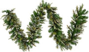 Vickerman 25'x18 Cashmere Pine Artificial Christmas Garland, Unlit - Faux Pine Christmas Garland - Seasonal Indoor Home Decor - Featuring a Wire Frame