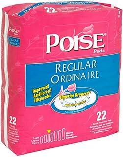 Poise Regular Absorbency Pads - 22 ea