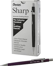 Pentel Sharp Mechanical Pencil, (0.5mm), Metallic Purple Barrel, Box of 12 (P205MV)